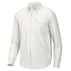 Huk Tide Point Break Long-Sleeve Minicheck Shirt - Men's