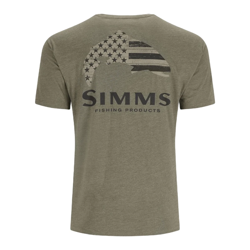 Simms Wooden Flag Trout T-Shirt - Men's